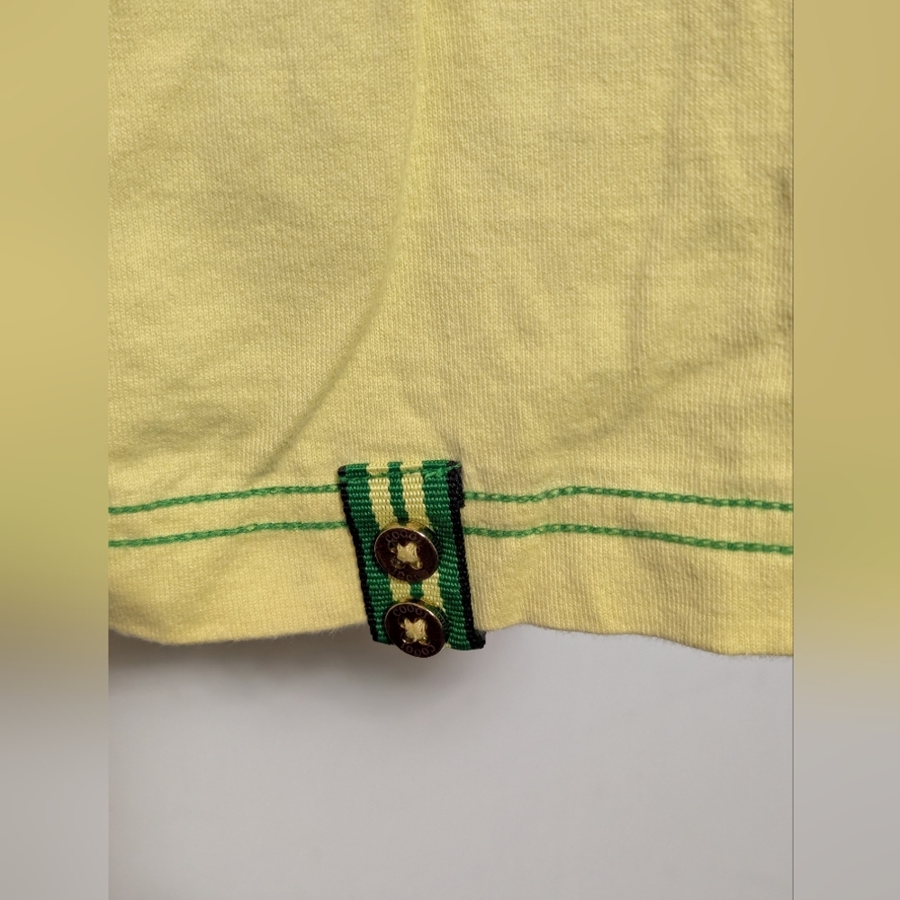 Men's Y2K Coogi Big Logo Pale Yellow Steetwear T Shirt Size XXL - Picture 8 of 12